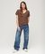 SLUB EMBROIDERED V-NECK T-SHIRT