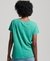 SLUB EMBROIDERED V-NECK T-SHIRT