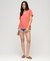 SLUB EMBROIDERED V-NECK T-SHIRT