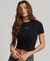 SPORT LUXE LOGO FITTED CROPPED T-SHIRT
