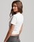 SPORT LUXE LOGO FITTED CROPPED T-SHIRT