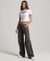 SPORT LUXE LOGO FITTED CROPPED T-SHIRT