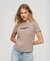 SPORT LUXE LOGO FITTED CROPPED T-SHIRT