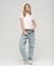 SPORT LUXE LOGO FITTED CROPPED T-SHIRT