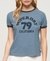 BEACH GRAPHIC FITTED RINGER T-SHIRT