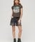 EMBELLISHED POSTER CAP SLEEVE T-SHIRT