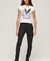EMBELLISHED POSTER CAP SLEEVE T-SHIRT