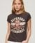 EMBELLISHED POSTER CAP SLEEVE T-SHIRT