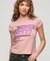 RETRO GLITTER LOGO CAP SLV TEE