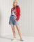 VINTAGE COLOUR BLOCK HOODIE