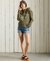 MILITARY LOGO CROP HOODIE