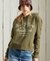 MILITARY LOGO CROP HOODIE