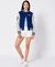 VINTAGE COLLEGIATE BASEBALL JERSEY BOMBER JACKET