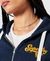 VINTAGE SCRIPT STYLE COLLEGE ZIP HOODIE