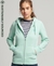 ORGANIC COTTON VINTAGE LOGO ZIP HOODIE