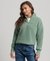 SOFT LINED HENLEY BORG SWEATSHIRT
