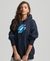 SCRIPT GRAPHIC OVERSIZED HOODIE