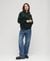 DROP NEEDLE VELOUR BOXY HOODIE
