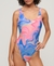 PRINT SCOOP BACK SWIMSUIT