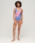 PRINT SCOOP BACK SWIMSUIT