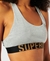 ORGANIC COTTON LARGE LOGO CROP BRALETTE