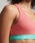 ORGANIC COTTON OFFSET LOGO CROP BRALETTE