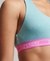 ORGANIC COTTON MULTI LOGO CROP BRALETTE