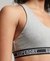 ORGANIC COTTON MULTI LOGO CROP BRALETTE