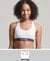 ORGANIC COTTON MULTI LOGO CROP BRALETTE