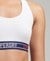 ORGANIC COTTON MULTI LOGO CROP BRALETTE