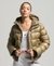 HOODED SHINE SPORTS PUFFER JACKET