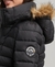 FAUX FUR SHORT HOODED PUFFER JACKET