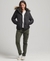 FAUX FUR SHORT HOODED PUFFER JACKET