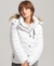 FAUX FUR SHORT HOODED PUFFER JACKET