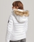 FAUX FUR SHORT HOODED PUFFER JACKET