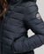 FAUX FUR SHORT HOODED PUFFER JACKET
