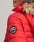 FAUX FUR SHORT HOODED PUFFER JACKET