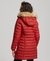 FUJI HOODED MID LENGTH PUFFER COAT