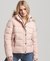 FAUX FUR SHORT HOODED PUFFER JACKET