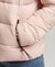 FAUX FUR SHORT HOODED PUFFER JACKET