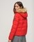 FAUX FUR SHORT HOODED PUFFER JACKET