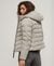 HOODED MICROFIBRE PADDED JACKET
