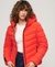 HOODED MICROFIBRE PADDED JACKET