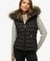 FUJI FAUX FUR HOODED GILET