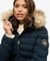 FUJI FAUX FUR HOOD MID LENGTH JACKET