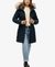 FUJI FAUX FUR HOOD MID LENGTH JACKET