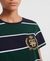 LUXE CREST RUGBY STRIPE T-SHIRT