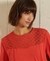 DETROIT LACE LONG SLEEVE JERSEY TOP