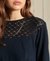 DETROIT LACE LONG SLEEVE JERSEY TOP