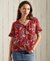 SHORT SLEEVE TEXTURED LACE TOP